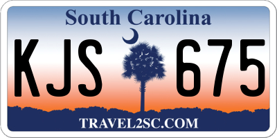 SC license plate KJS675