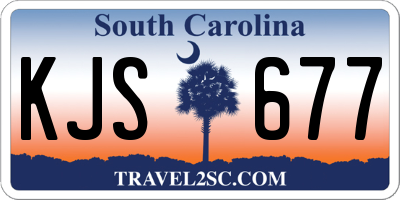 SC license plate KJS677
