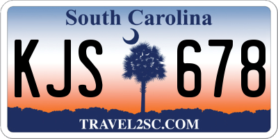 SC license plate KJS678