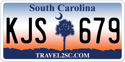 SC license plate KJS679