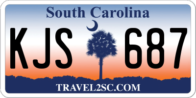 SC license plate KJS687