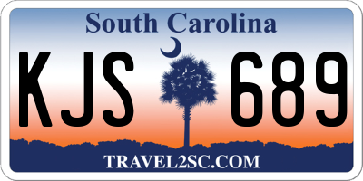 SC license plate KJS689