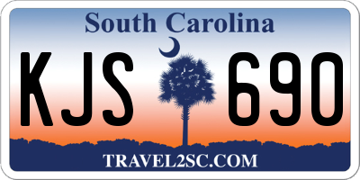 SC license plate KJS690