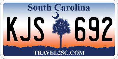 SC license plate KJS692