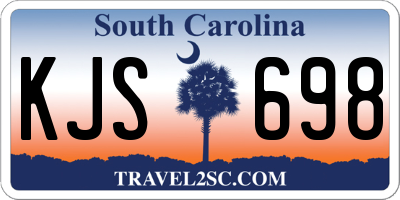 SC license plate KJS698