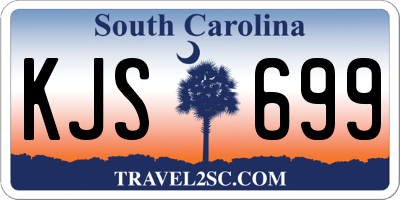 SC license plate KJS699