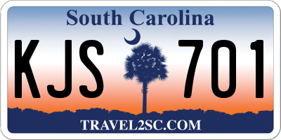 SC license plate KJS701