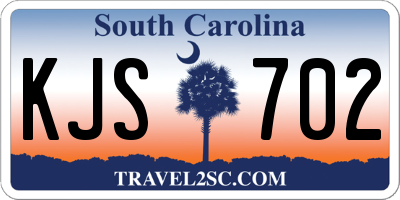 SC license plate KJS702