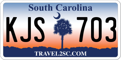 SC license plate KJS703