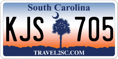 SC license plate KJS705