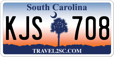 SC license plate KJS708