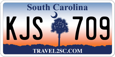 SC license plate KJS709