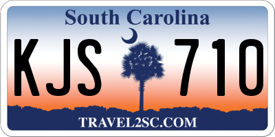 SC license plate KJS710