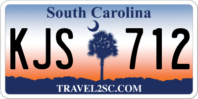 SC license plate KJS712