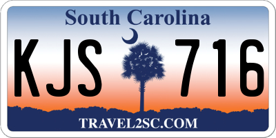 SC license plate KJS716