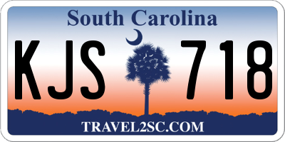 SC license plate KJS718