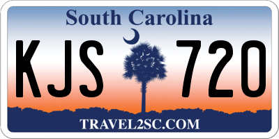 SC license plate KJS720