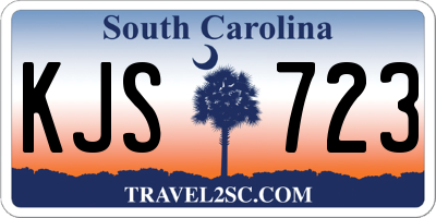 SC license plate KJS723