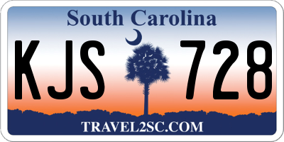 SC license plate KJS728