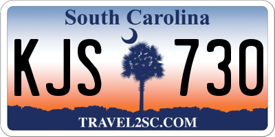 SC license plate KJS730