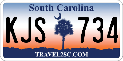 SC license plate KJS734