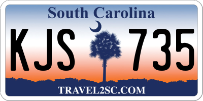SC license plate KJS735