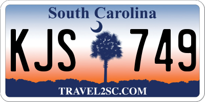 SC license plate KJS749