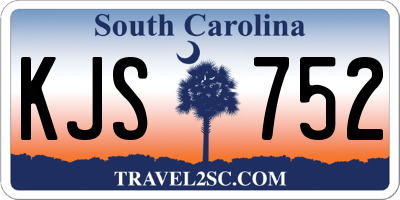 SC license plate KJS752