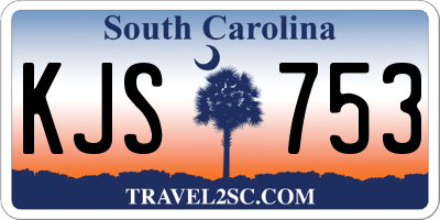 SC license plate KJS753
