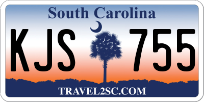 SC license plate KJS755