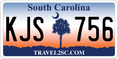 SC license plate KJS756