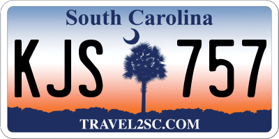 SC license plate KJS757