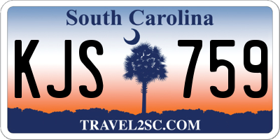 SC license plate KJS759