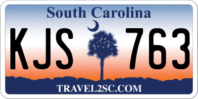 SC license plate KJS763