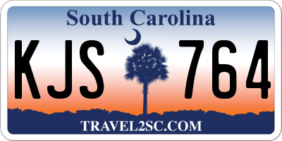 SC license plate KJS764