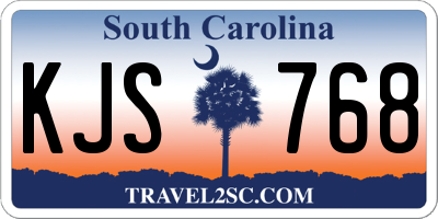 SC license plate KJS768