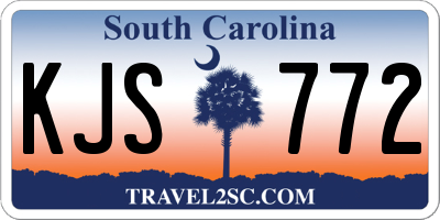 SC license plate KJS772