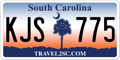 SC license plate KJS775