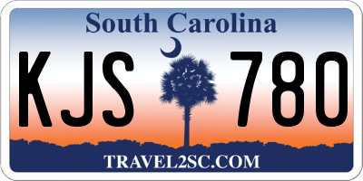 SC license plate KJS780