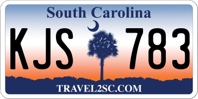 SC license plate KJS783