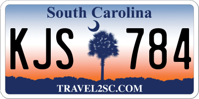SC license plate KJS784