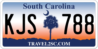 SC license plate KJS788