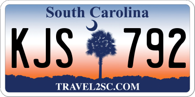 SC license plate KJS792