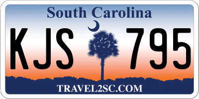 SC license plate KJS795