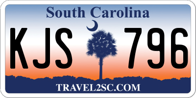 SC license plate KJS796