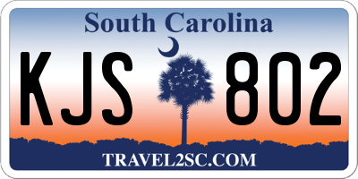 SC license plate KJS802
