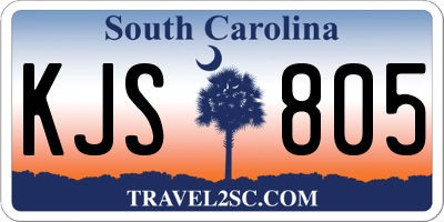SC license plate KJS805