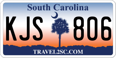 SC license plate KJS806