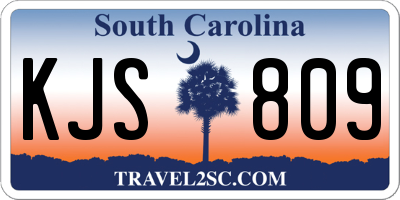 SC license plate KJS809