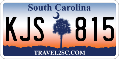 SC license plate KJS815